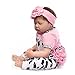 Dirance Lifelike Reborn Doll Sleeping Soft Silicone Full Body Realistic Pink Girl Doll Vinyl Reallike Newborn Baby Doll With Clothes 55cm, Kids Gift for Ages 3+,Under 100 Dollars (Pink)