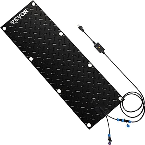 VEVOR Snow Melting Mat, 10in x 48in Heated Walkway Mat, 120V Snow and