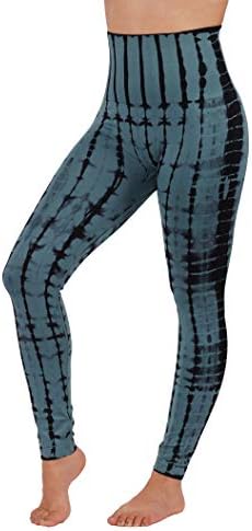Vibrant Vixen Women's Yoga Legging Activewear Work Out Compression High Waisted Tummy Control Ombre Tie Dye