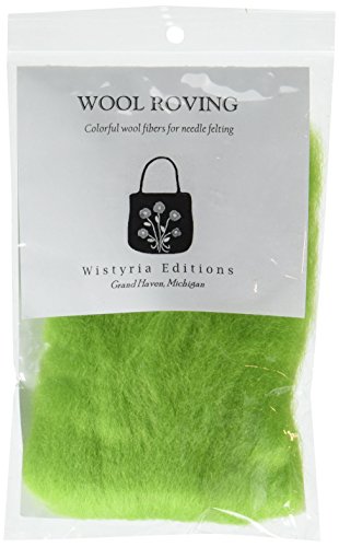 Wistyria Editions Wool Roving 12" .22 Ounce-Lime