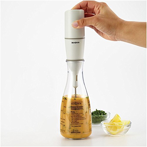 Set of 2 BonJour White/Clear Chef's Tools Salad bundled by Maven Gifts