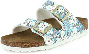 white floral birkenstock