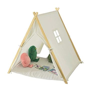 SoBuy® OSS02-W Spielzelt Zelt für Kinder mit 2 Türen und einem Fenster Spielhaus Weiß BHT ca.: 104x110x100cm