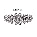 Frcolor 2pcs Crystal Bridal Hair Clip Retro Silver Hairpin Rhinestone Hair Barrette
