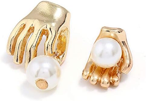 Cyjershi Earrings European And American Creative Models Asymmetric Pearl Earrings