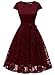 MUADRESS Women Short Lace Bridesmaid Dresses with Cap-Sleeve Formal Party Dresses