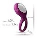 SVAKOM Tyler Vibrating Penis Ring Vibrator Rechargeable Sex Toy Powerful Cock Rings Full Silicone for Male or Couples (Violet)