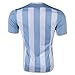 adidas Argentina Home Soccer Jersey, White/Sky Large