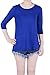 Favelem Women's 3/4 Sleeve Comfy Loose Fit Side Slit Short Tunic Top T Shirts