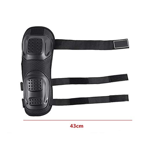 Yolu 4Pcs Set Adult Adjustable Motorcycle Elbow and Knee Pads Protection Shin Guards Protector Body Armor for Motorcycle Motocross Racing Mountain Bike Skating