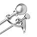 Umbra Diverge Double Curtain Rod-5/8-Inch Metal Drapery Rod Includes Finials, Brackets & Hardware, 88 to 120 Inch, Nickel