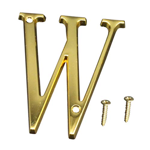 Fityle Zinc Alloy 26-Letter Hanging Wall Alphabet Wall Letter Children Baby Name Birthday Wedding Decor Letters & Numbers - W