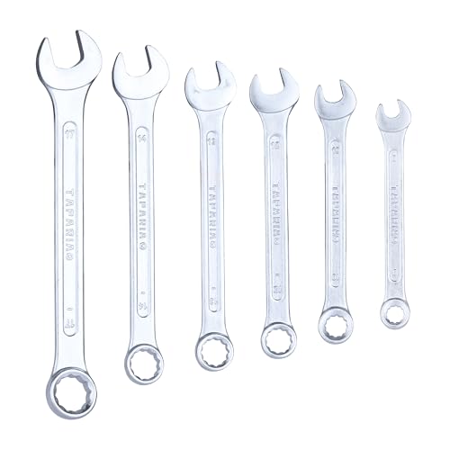 Taparia CSS6 Steel 8 to 17 Combination Spanner Set (Silver, Pack of 6) 3