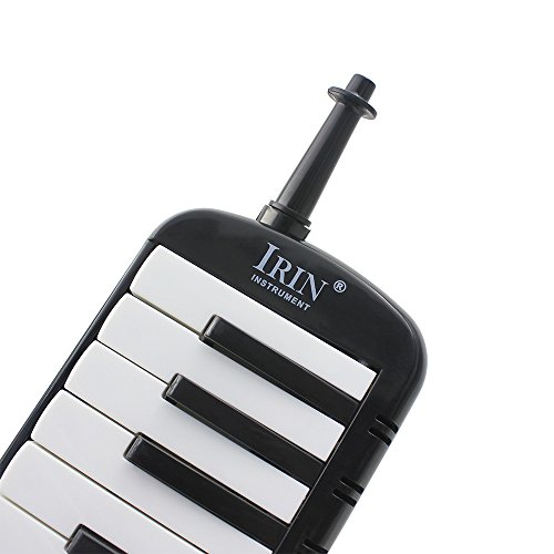 Mowind 37 Piano Keys Melodica Musical Instrument for Music Lovers Beginners Gift with Carrying Bag (Black)