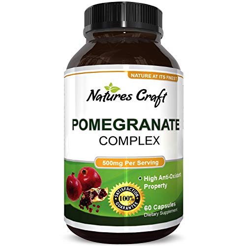 Natural & Pure Pomegranate Supplement For Women & Men Powerful Antioxidant Pills + Immune