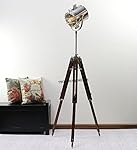 INDUSTRIAL STYLE VINTAGE MOVIE SPOT LIGHT FLOOR STANDING TRIPOD LAMP