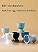 Sweese 805.002 Porcelain Egg Cups, Egg Holders for Hard Boiled Eggs - Set of 6, Hot Assorted Color