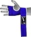 EMRAH Pro Boxing Hand Wraps Inner Gloves for Punching Padded Bandages Under Mitts, Quick Wraps, Fist Protector - MMA, Muay Thai, Kickboxing & Martial Arts Training (Blue, Large)