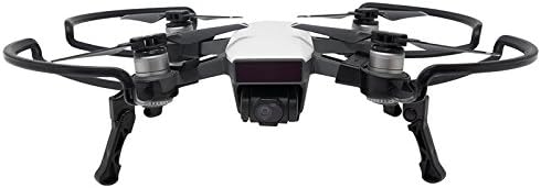 DJI Spark 2-1 Foldable Propeller Guard and Landing Gear Lightweight Easy Installation (Black)