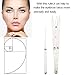 Eyebrow Tattoo Ruler Golden Ratio Permanent Grooming Stencil Shaper Symmetrical Tool Stainess Steel(2)