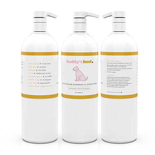 Buddy's Best Dog Shampoo for Smelly Dogs Oatmeal Dog Shampoo and