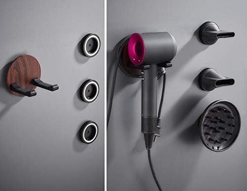 XMZFQ Wall Mounted Hair Dryer Holder Separable Aluminum Alloy Stand Firm for Dyson Supersonic Hair Dryer & Accessories,A