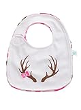 Baby Laundry Cotton Knit Reversible Bib for Girls - Pink Camo (3-6 Months)
