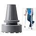 Crutch Tips Anti-Skid and Wear-Resisting Crutch Tips, High Performance Rubber 360 Degree Swing Tips, Large,7/8 inch (22 mm),Gray