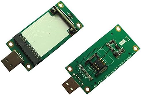 Mini PCI-e Wireless WWAN to USB Adapter card With SIM Card Slot Module testing