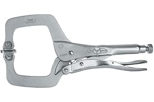 IRWIN VISE-GRIP Original Locking C-Clamp with Swivel Pads, 11", 20