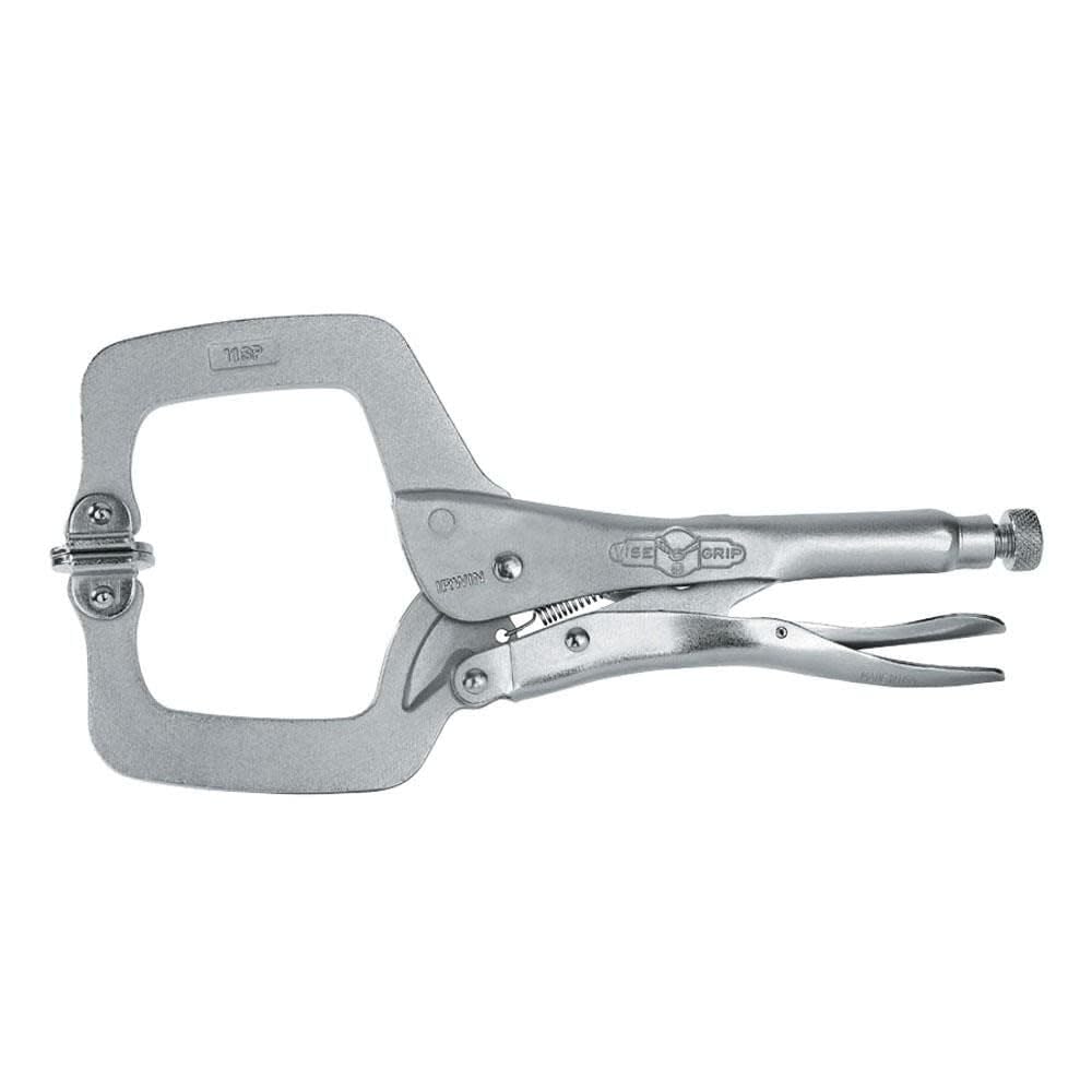 Visegrip 11sp Locking C Clamp 11in - Swivel Pad
