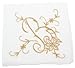 Greatlookz Extra Large Cotton Handkerchief with Monogram Embroidery