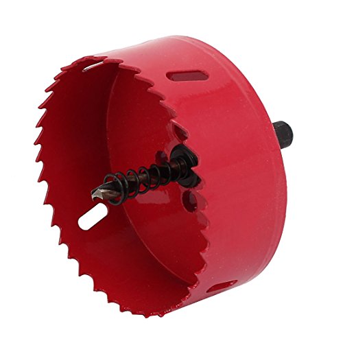 Red bi metal m42 hss 90mm hole saw tooth cutter drill b…