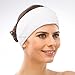 APPEARUS Spa Facial Headband Head Wrap Terry Cloth Headbands Stretch Towel with Closure for Bath, Makeup and Sport (4 Count/White)