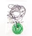 Antiquity Sian Art Natural Jade Rope Extension Pendant Necklace Lucky Protection Birthstones Amulet Jewelry Woman Girl Gift(light Green)