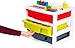 IRIS USA PJD-303 3-Drawer Activity Chest with Organizer Top, Assorted Colors