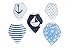 TRUBAMBI Bibs. Best Quality Baby Bandana Bibs. Excellent Baby Boy Gift set. Perfect Bib for Drooling/teething babies and toddlers. 5 Super Absorbent Bibs. Stylish assorted designs. (Blue)