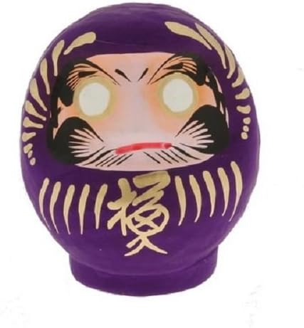 Daruma Doll Paper-mache 3.75" Tall Purple (For Advancement)