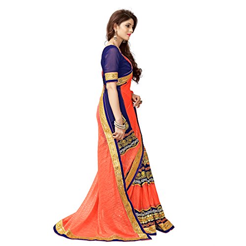 Li Te Ra Women's Designer Lycra Embroidered Saree - Image 4