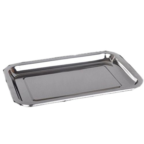 Loghot Stainless Steel Baking Sheet Thicken Deep Edge Superior Mirror Finish Bakeware Cookie Toaster Oven Pan (17.7x13.8x1.9 in)