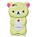 Beige Rilakkuma Bear Soft Silicone Case for iPhone 5 Cover for The New iPhone 5