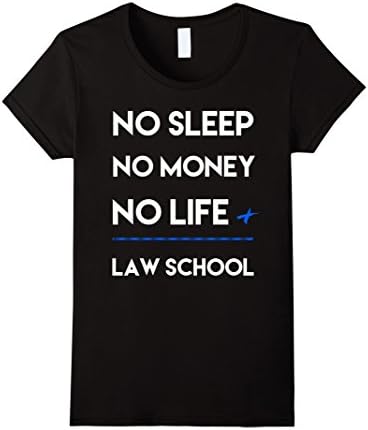 Womens Funny Law School Student T-shirt attorney law firm gift tee Large Black