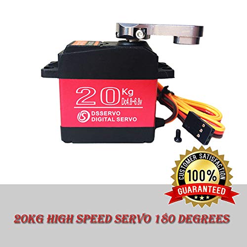 ANNIMOS Digital Servo 23.5KG/0.09S Stainless Steel Gear High Speed Waterproof Standard Baja Servos for 1:10 1:8 Scale RC Cars DS3218PRO -180 Degrees - Thumbnail 3