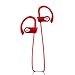 Bluetooth Sport Headphones with Mic offered by PHI Sports & Outdoors. High Definition Sound with Bass, Noise Cancelling, IPX7 Waterproof, Secure Fit, & 6-8 Hrs Playtime. Carrying Case Included(Red)