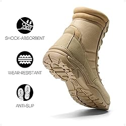 NORTIV 8 Men's Military Tactical Work Boots Side