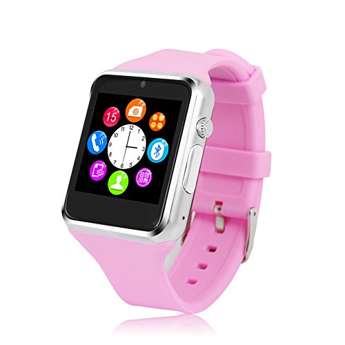 WemelodyÂ® Bluetooth Camera SmartWatch Watch Bracelet Smartphone for Android Samsung S5 Note 4 Nexus 6 Huawei HTC Sony Nokia LG Top Smartphones - Pink