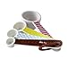Cake Boss Countertop Accessories 4-Piece Melamine Measuring Spoon Set, Basic Pattern