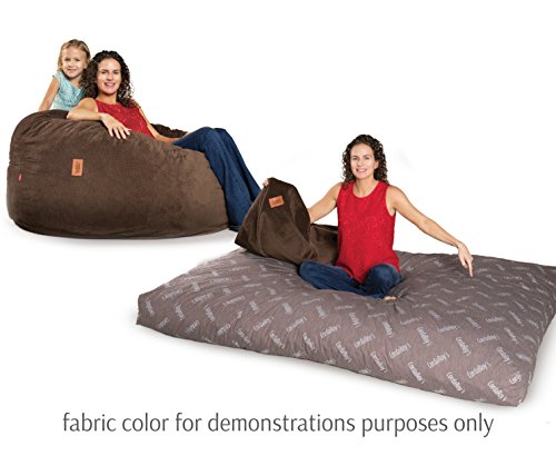 CordaRoy's Faux Fur Bean Bag Chair, Convertible Chair Folds from Bean Bag to Lounger, As Seen on 