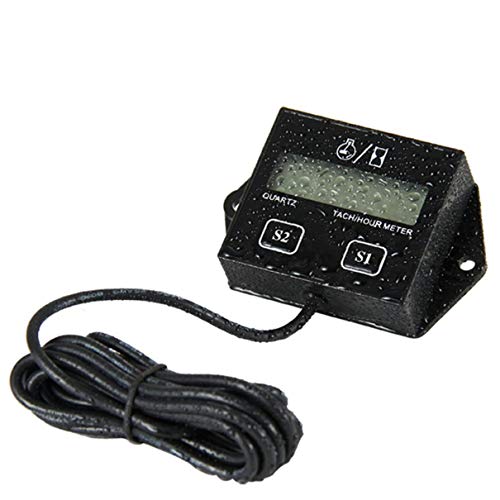 High Performance Car Digital Engine Tach Tachometer Hour Meter Inductive for Motorcycle Car Motor Stroke Engine - Thumbnail 4