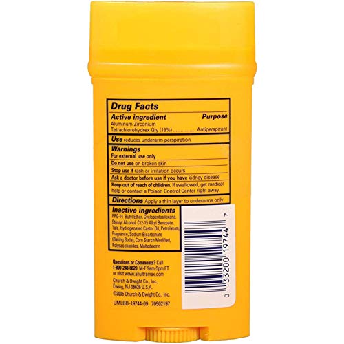 ARM & HAMMER ULTRAMAX AntiPerspirant Deodorant Active Sport 2.60 oz